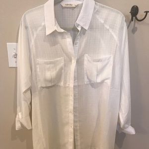Type 1 white button down shirt